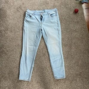 Super light blue jeans